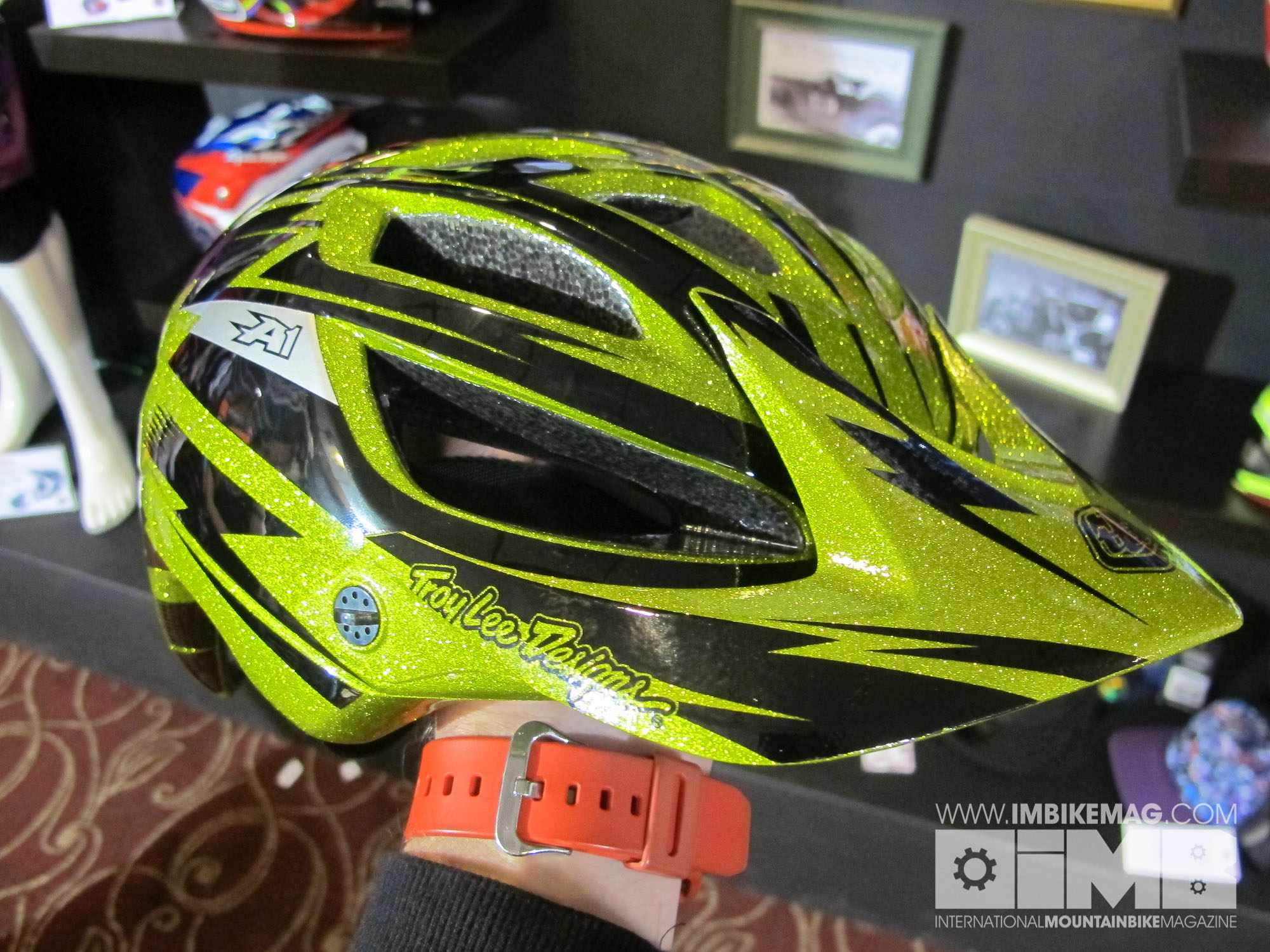 The new A1 from Troy Lee Designs in Cyclops Metal Flake Gold