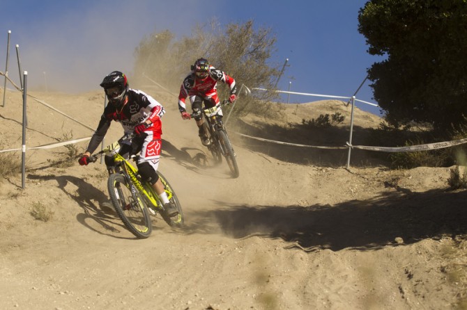 Josh Bryceland and Steve Peat at this years Sea Otter