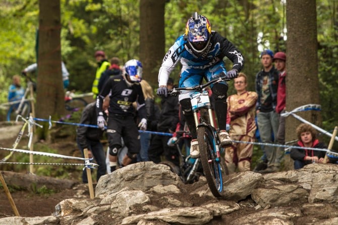 Marcelo Gutierrez from Columbia was looking quick.