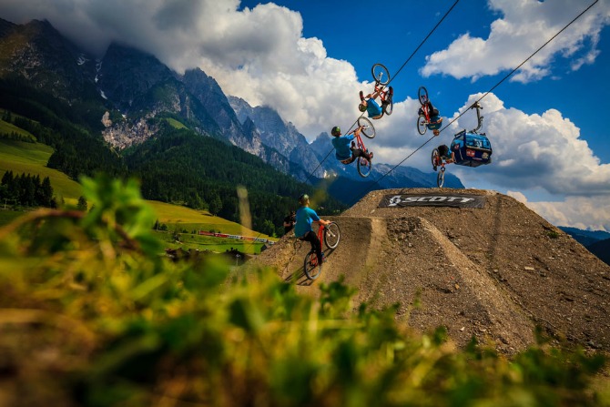 Sam Pilgrim's winning combination was finished off with a tidy flip tuck no-hander.