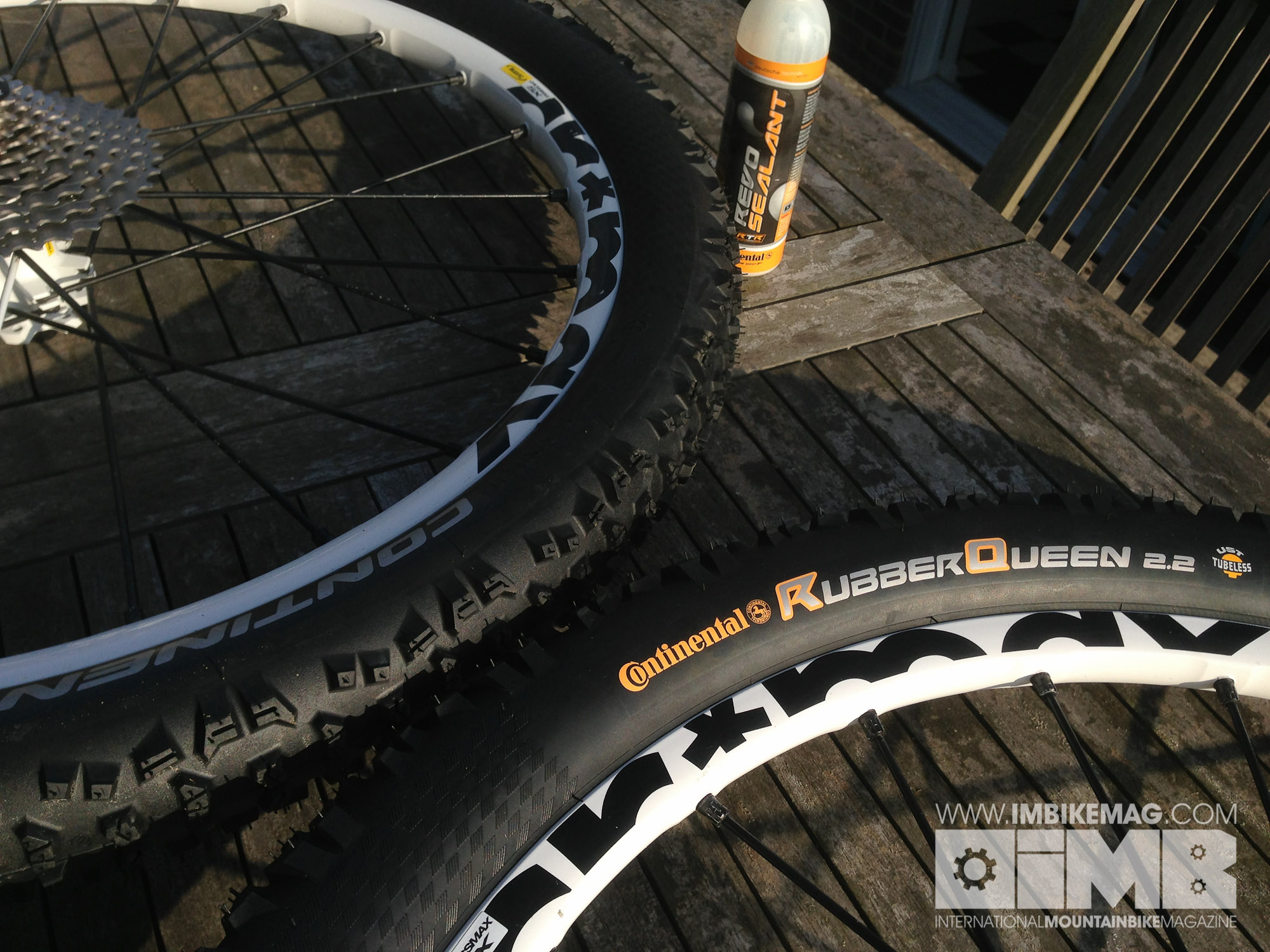 Lastly shake and bake the tyres to distribute the sealant evenly, then rest them horizontally for a little while to ensure they hold air.