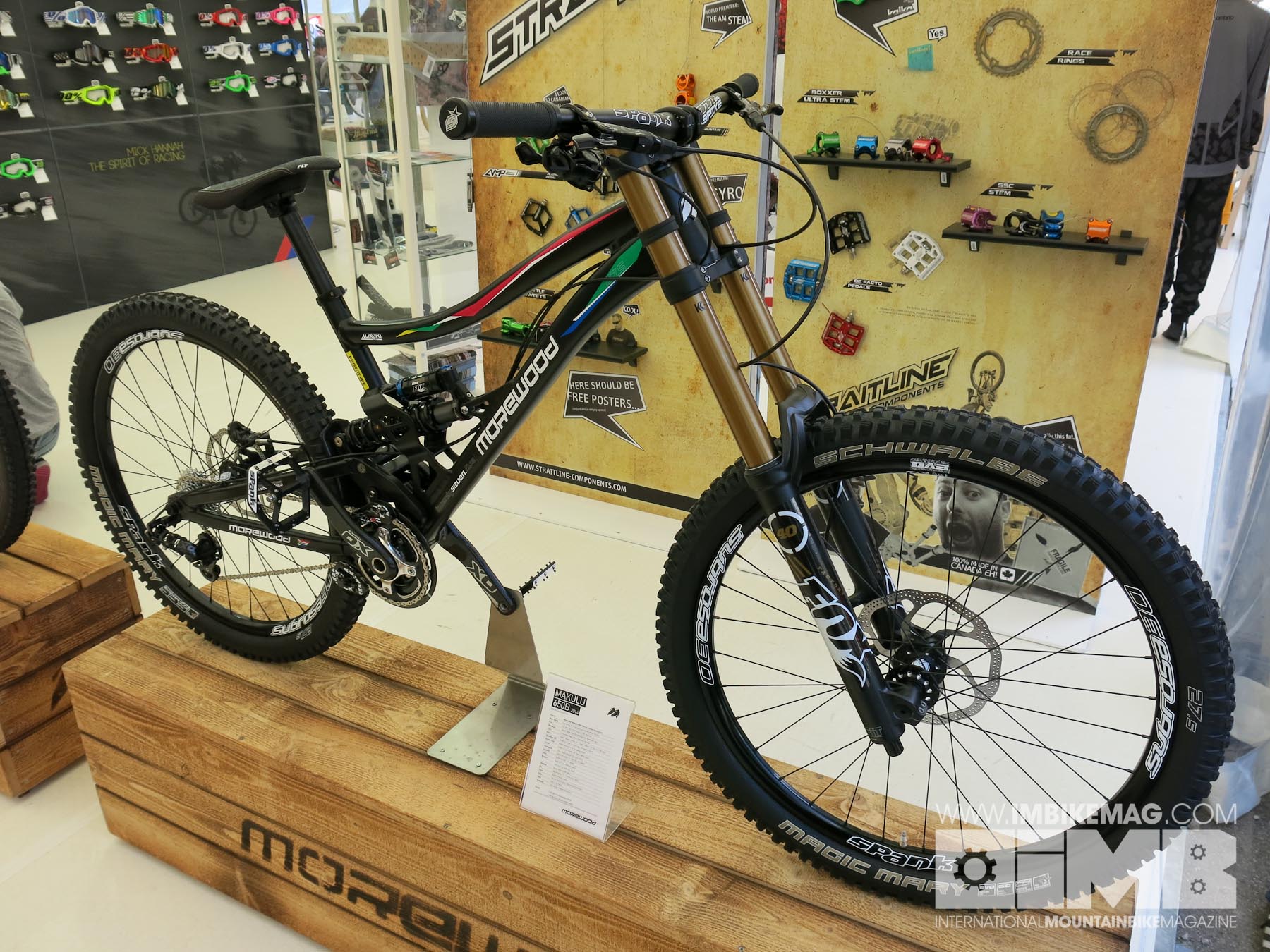 A 27.5 DH prototype from Morewood, currently as rare as rocking horse sh!t, but that might well change.