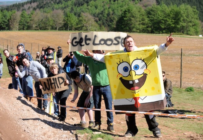 Fancy dress is totally optional, heckling the riders is not...