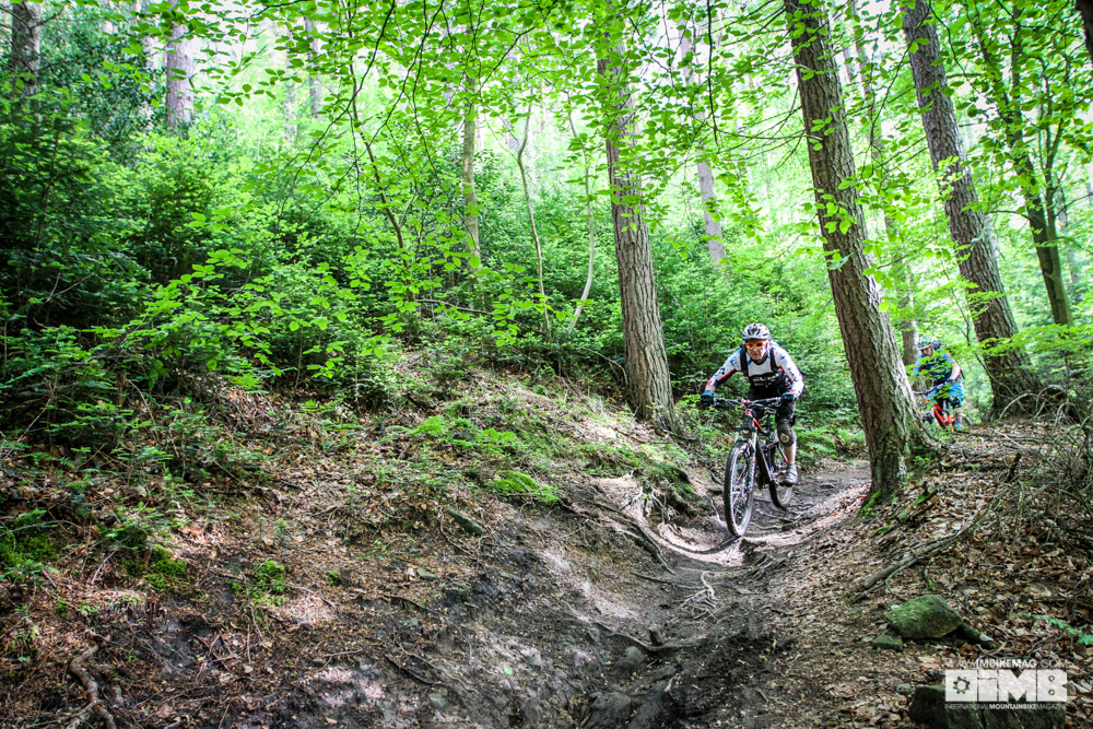 Alongside the groomed trails there was plenty of rooty, natural terrain to deal with too.