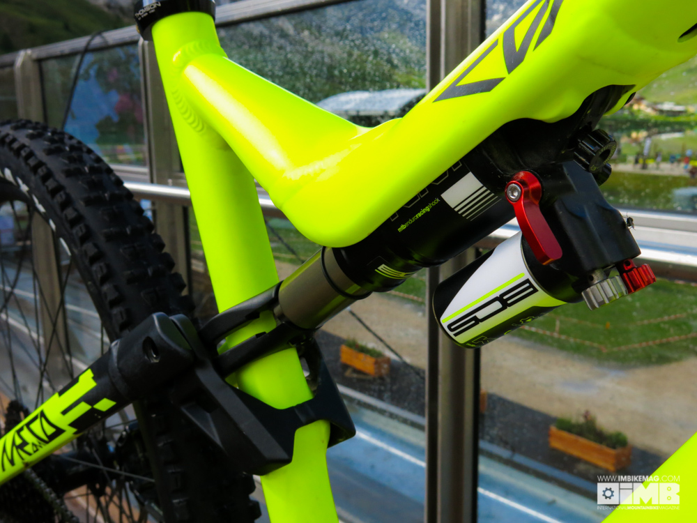The new set up allows easier access to the shock and there is room for piggy back style shocks too.