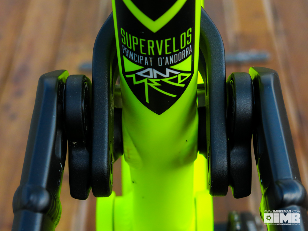 The shock is assembled on a clevis and features bearings to offer improved sensitivity.