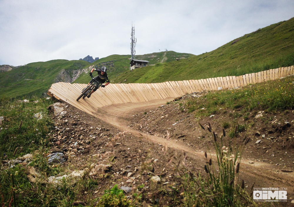 Features Editor James Cornford in the bike park.