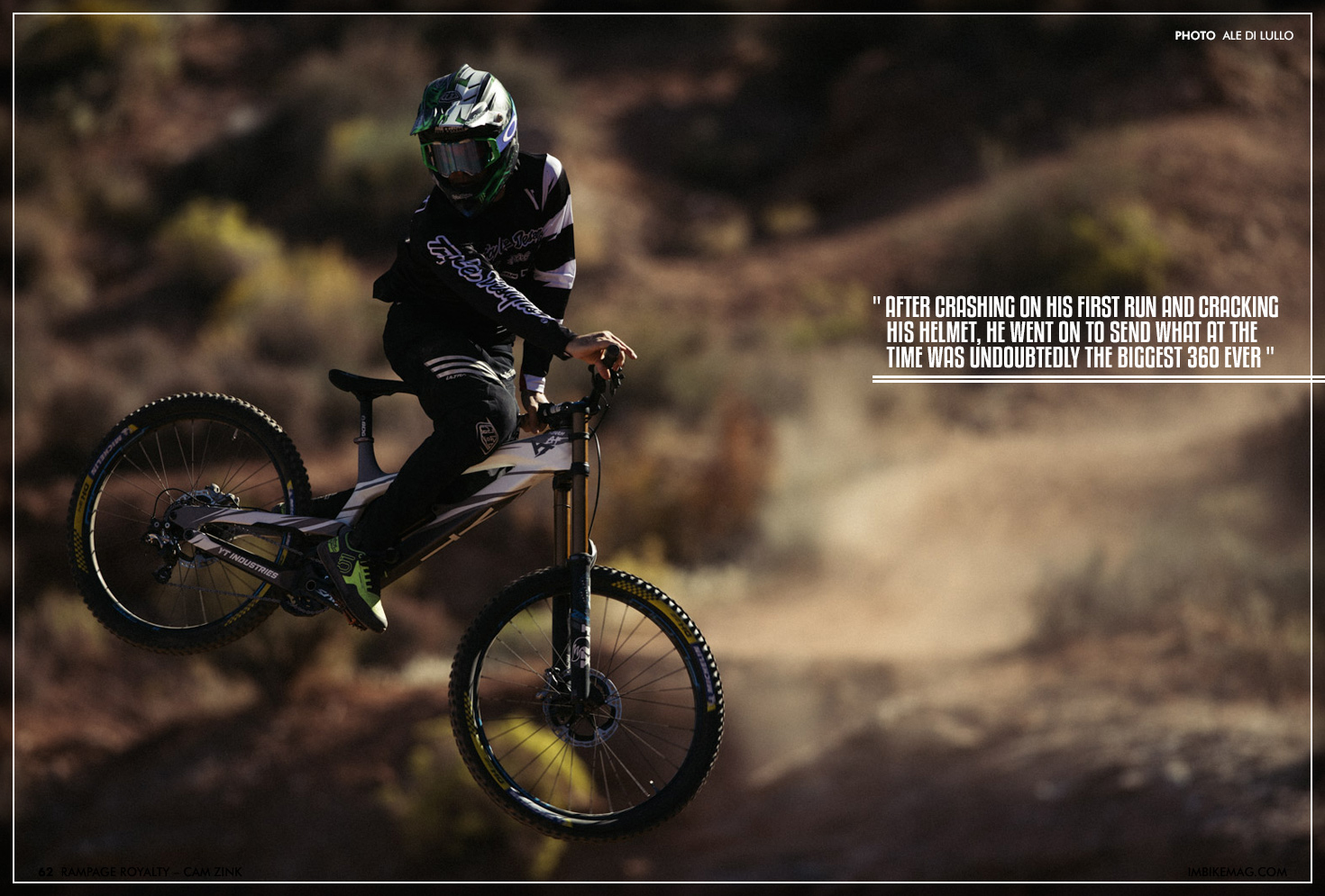Rampage Royalty Cam Zink Articles Issue 62 Imb Free Mountain Bike Magazine Online