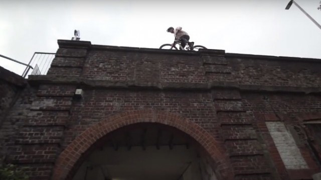 Urban Stunt Session on the Enduro Bikes