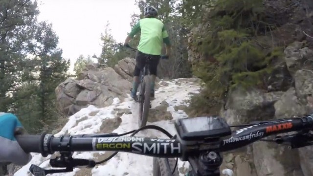 Riding On Black Ice in Chimney Gulch | Denver MTB