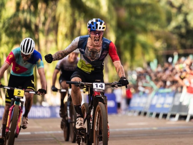Andreassen sprints to UCI MTB World Cup win in Araxá