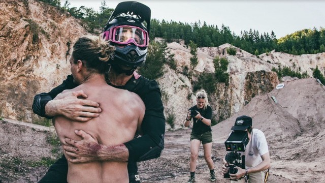 Worlds 1st Frontflip Heel-Clicker on a DH Bike by Elias Ruso - Audi Nines MTB'21