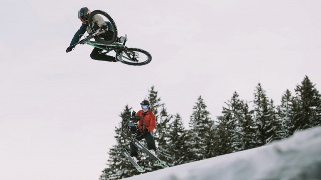 Video: Behind the Scenes of "The Old World" | MTB Ripping through SNOW & ICE with Vinny T