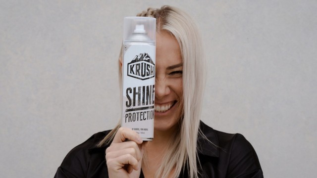 SHINE PROTECTION: Caroline Buchanan's own limited edition, signature KRUSH product