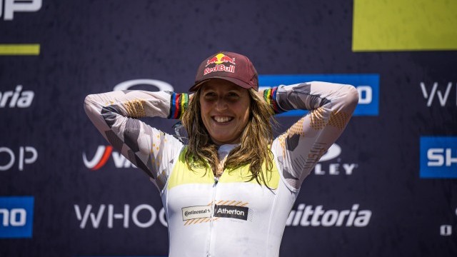 Rachel Atherton will defend her Leader’s jersey at Leogang 2023 DH World Cup Round 2