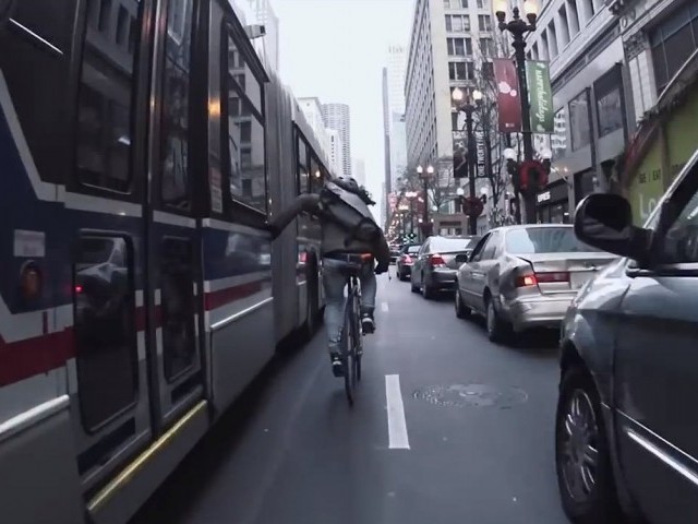 Nico VS Taxi - Bike Messenger Races Taxi Across Chicago