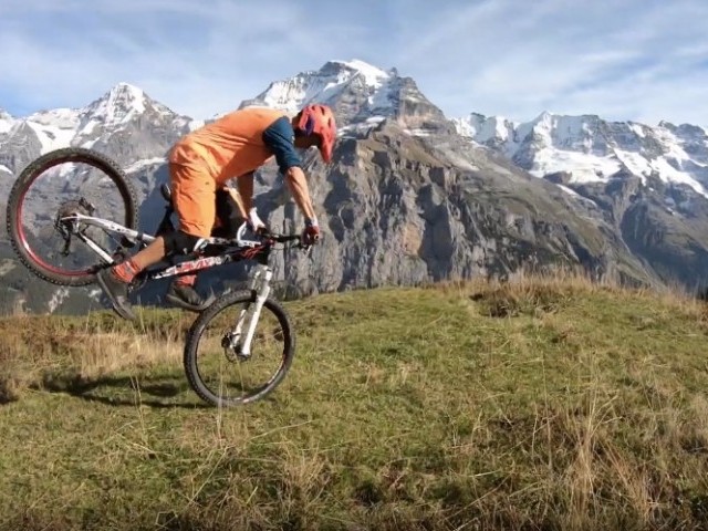 BroRide - MTB on Mountain View Trail Mürren
