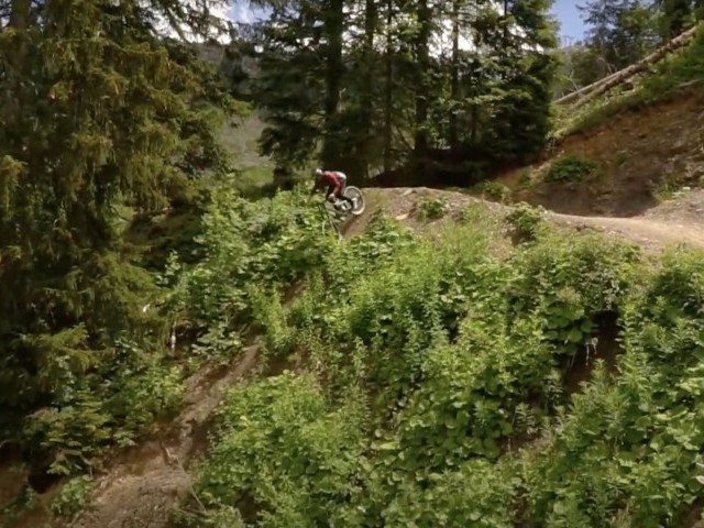 Flowgroh and Antoine Buffart Bikepark Chatel segment