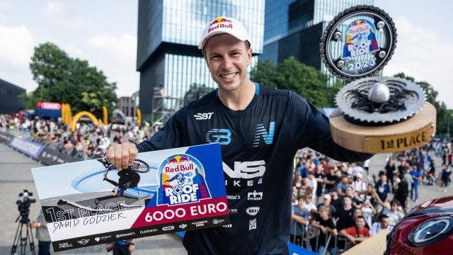 Dawid Godziek flies to second Red Bull Roof Ride title