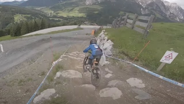 11 year old smash Leogang World Cup track