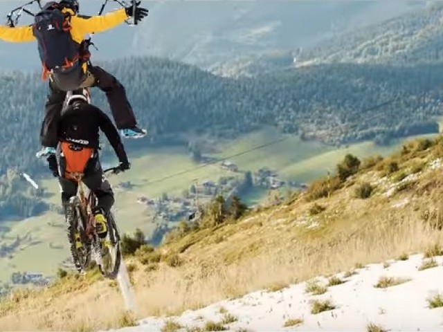 Kilian Bron Goes E.T. - The Stunt is 'Bike'
