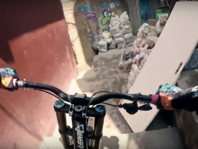 Steep Urban Mountain Biking Down A Rio Favela | Filip Polc's POV