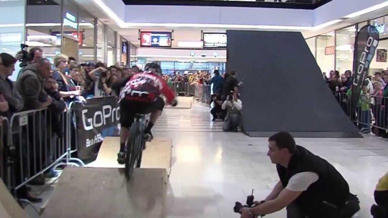 GHOST rider Tomas Slavik wins the Arkády Downmall Race in Prague
