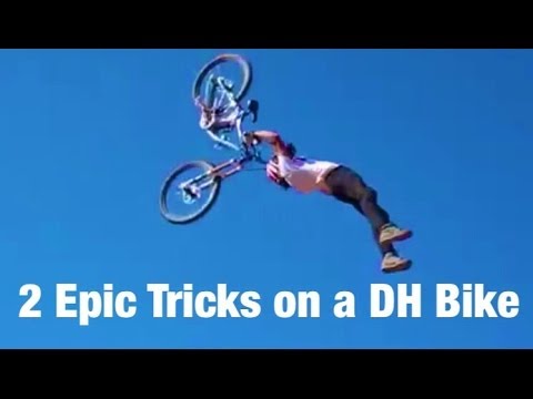 Ethen Roberts - Scorpion backflip and Double backflip on a downhill bike