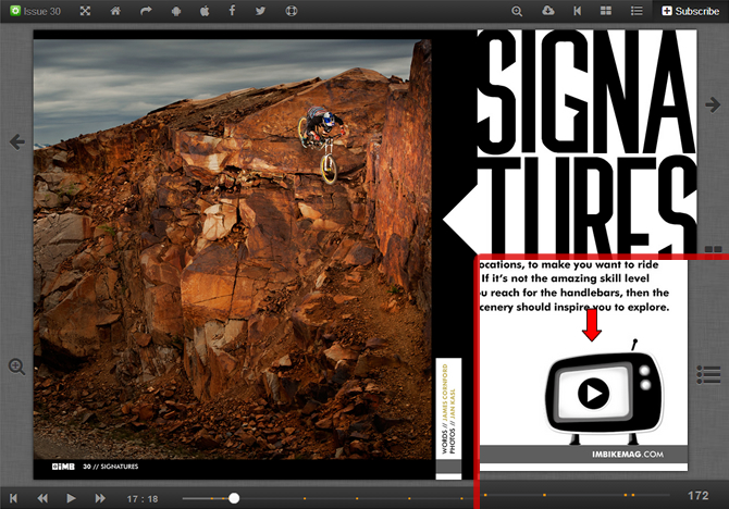 Play embedded videos.