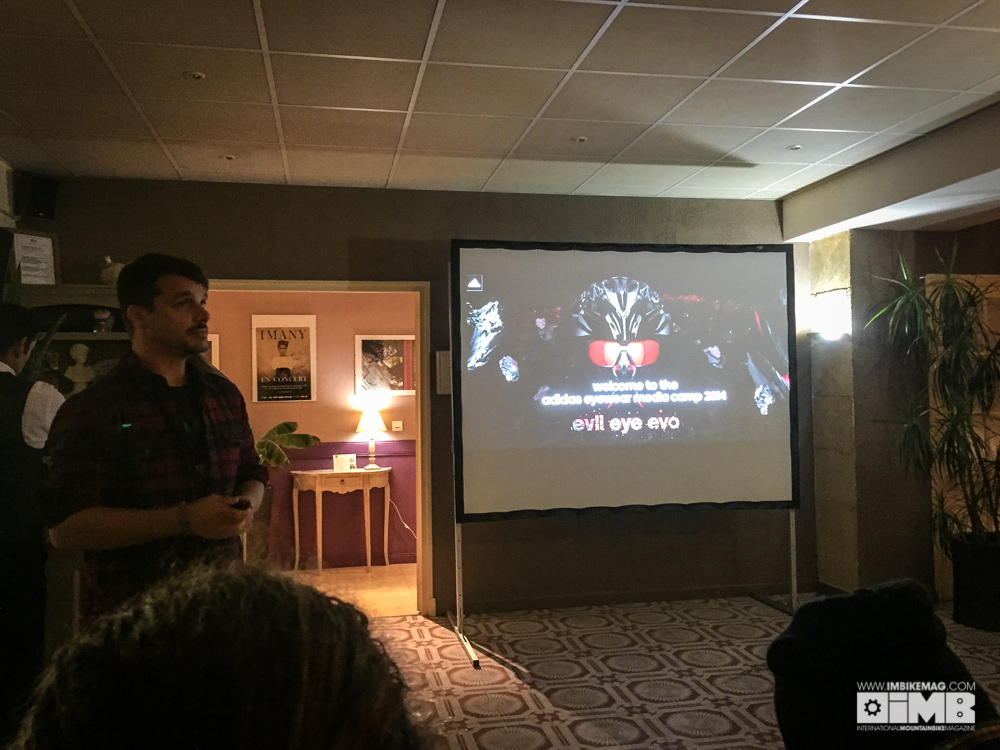 Christian Jany from Adidas Eyewear launches the new glasses officially! Photo: Rou Chater