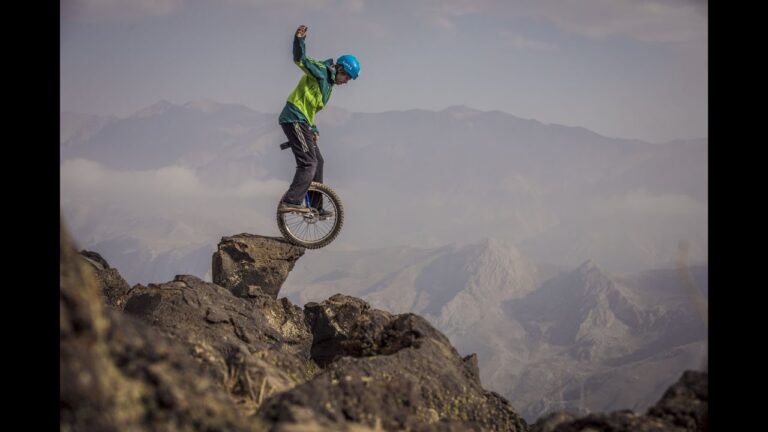 Downhill Unicycling Mount Damavand Iran
