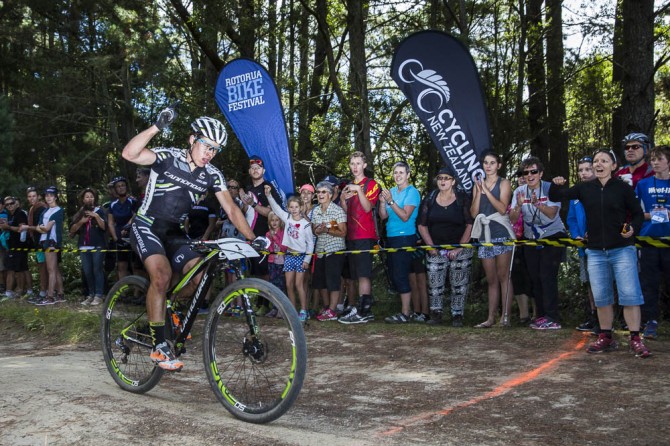 Cooper celebrates another win &copy; Mead Norton
