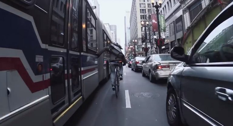 Nico VS Taxi - Bike Messenger Races Taxi Across Chicago