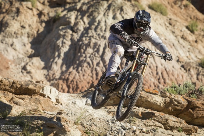 on set of 'Unreal" a mountain bike film by Anthill and TGR