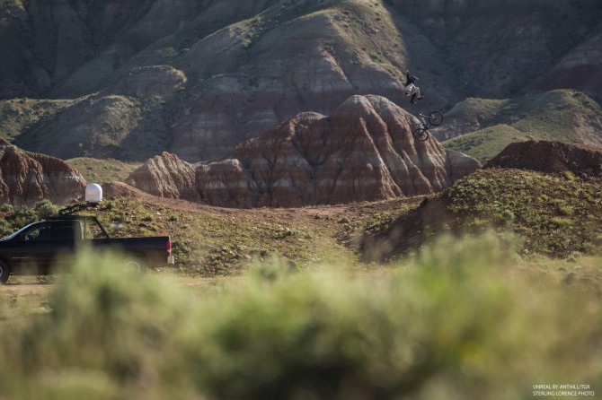 on set of 'Unreal" a mountain bike film by Anthill and TGR