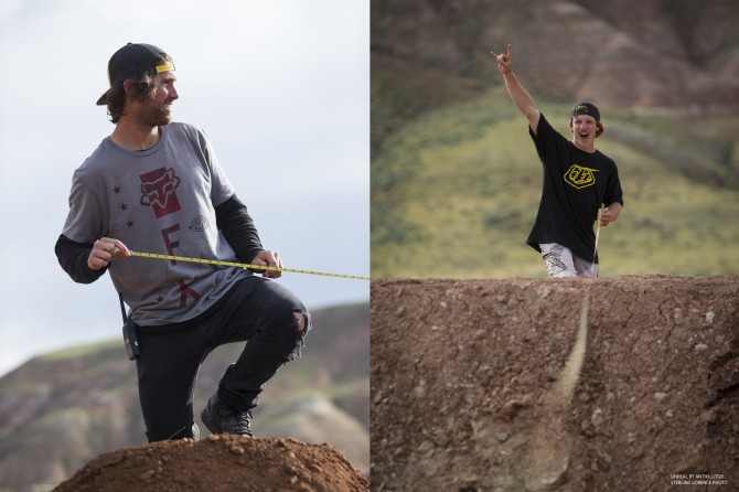 on set of 'Unreal" a mountain bike film by Anthill and TGR