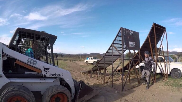 Cyclist Towed Into MX Jump - Barry Nobles