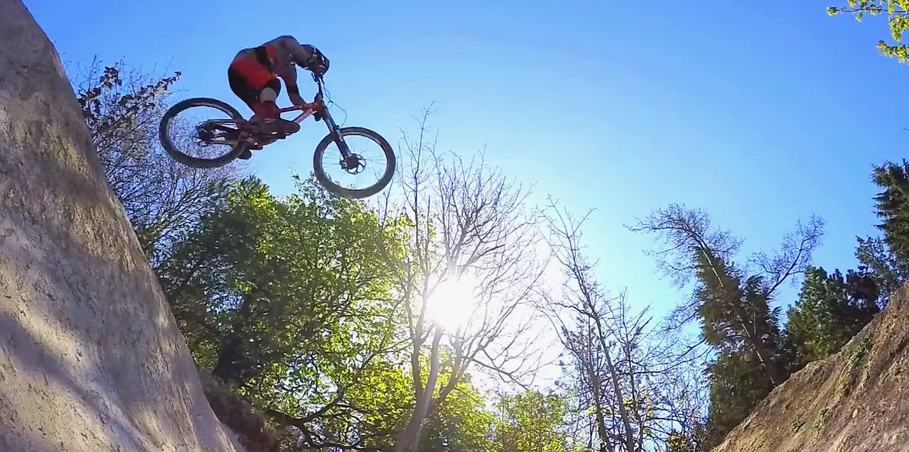 Rich Parkes shreds Tidworth Freeride Park