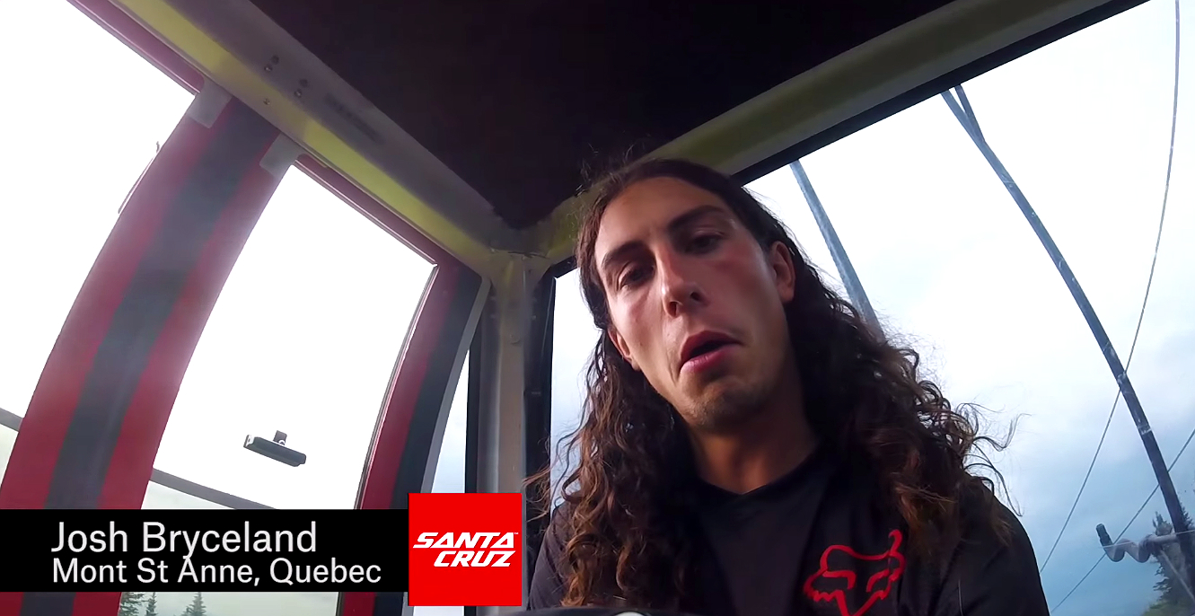 Josh Bryceland - Mont-Sainte-Anne - Helmet Cam Run