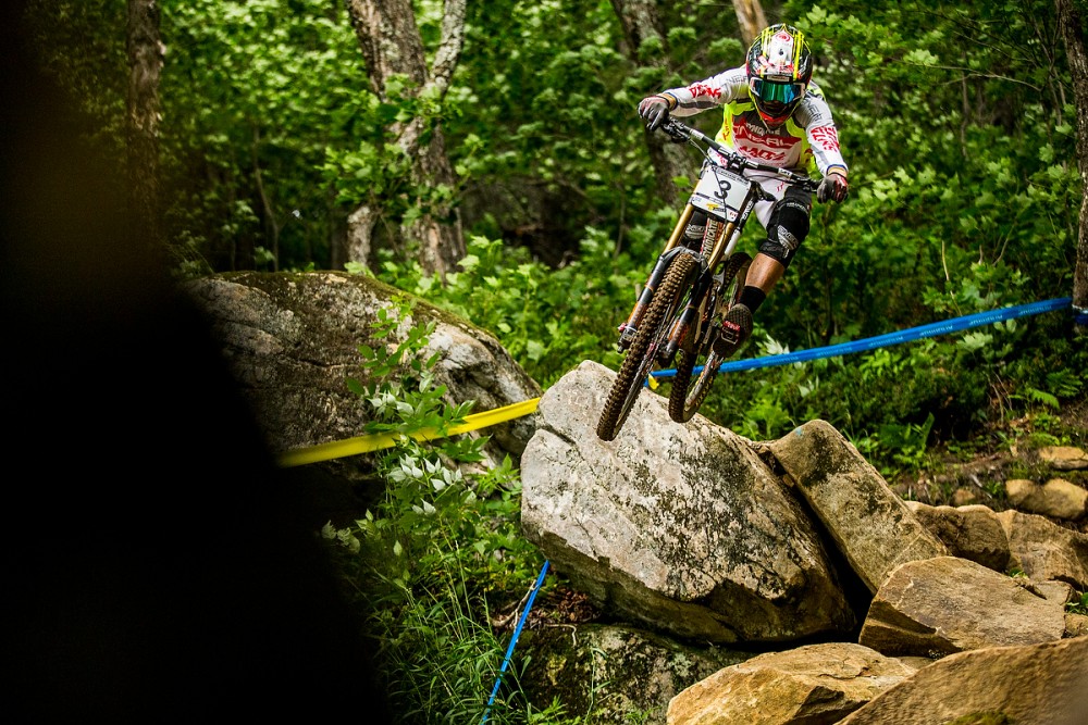 , during the 25th UCI MTB World Cup at Mt Sainte-Anne, Quebec, Canada.