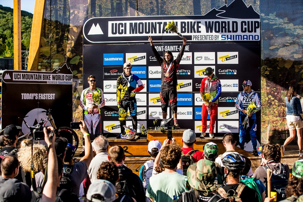, during the 25th UCI MTB World Cup at Mt Sainte-Anne, Quebec, Canada.