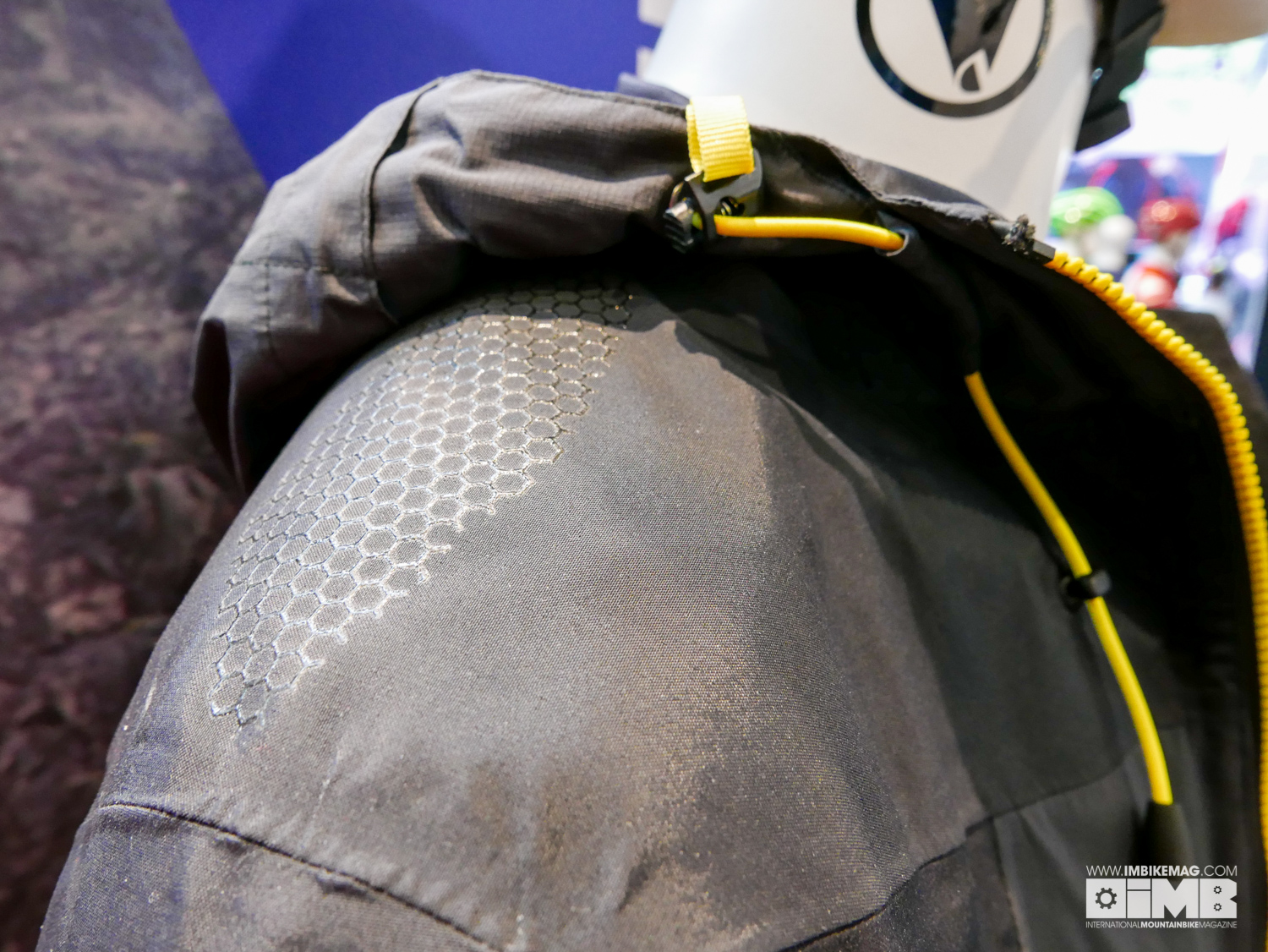 Close up of the grip and durability patches on the new MT 500 II jacket.