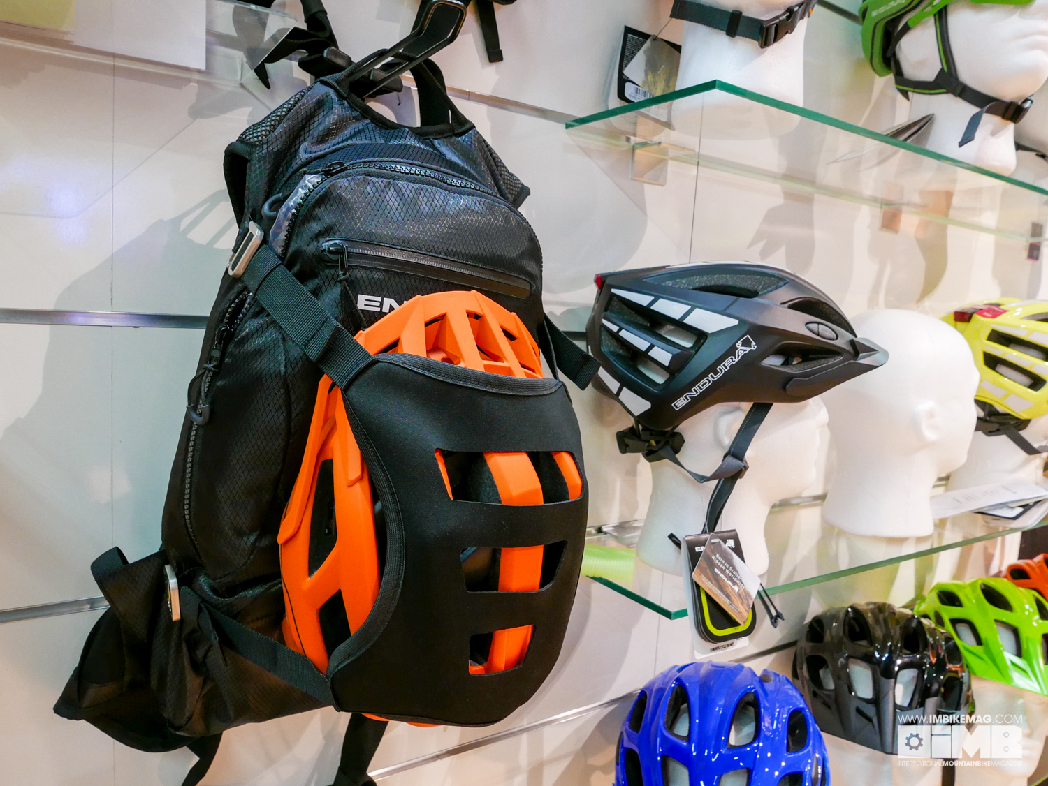 Helmet carry is standard on both the MT500 and the Singletrack packs.