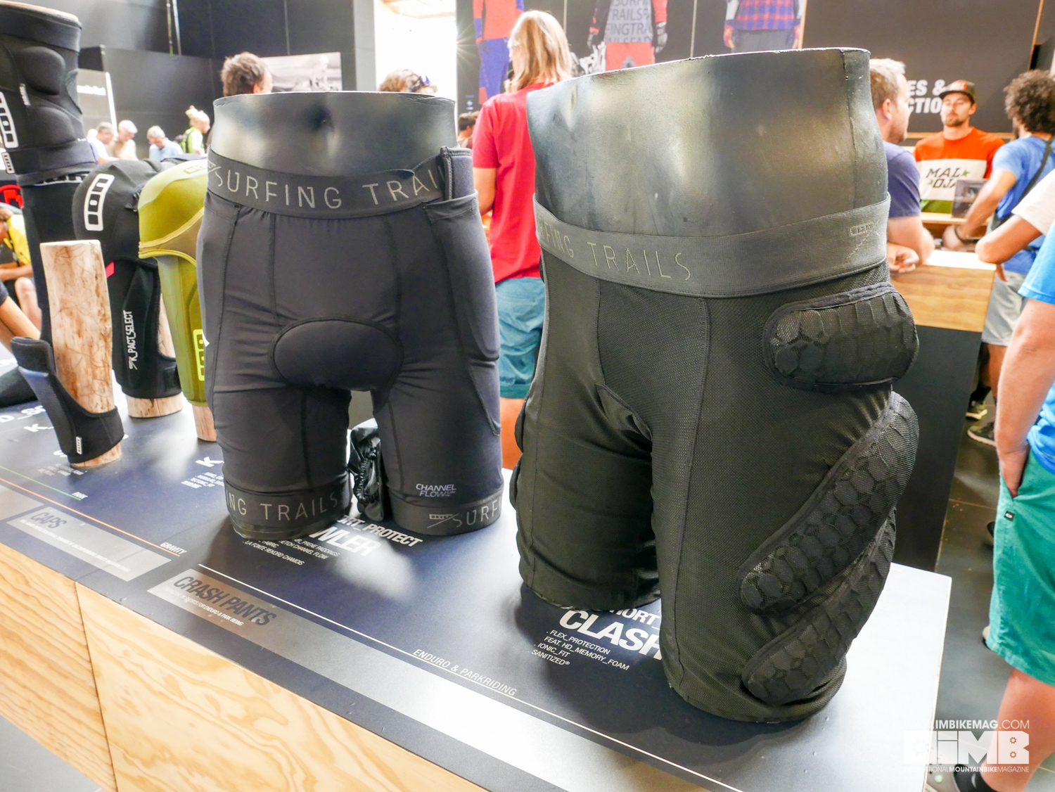 The Howler and Clash in short protection pads. The Howler on the left features removable pads, so you get two in shorts in one...