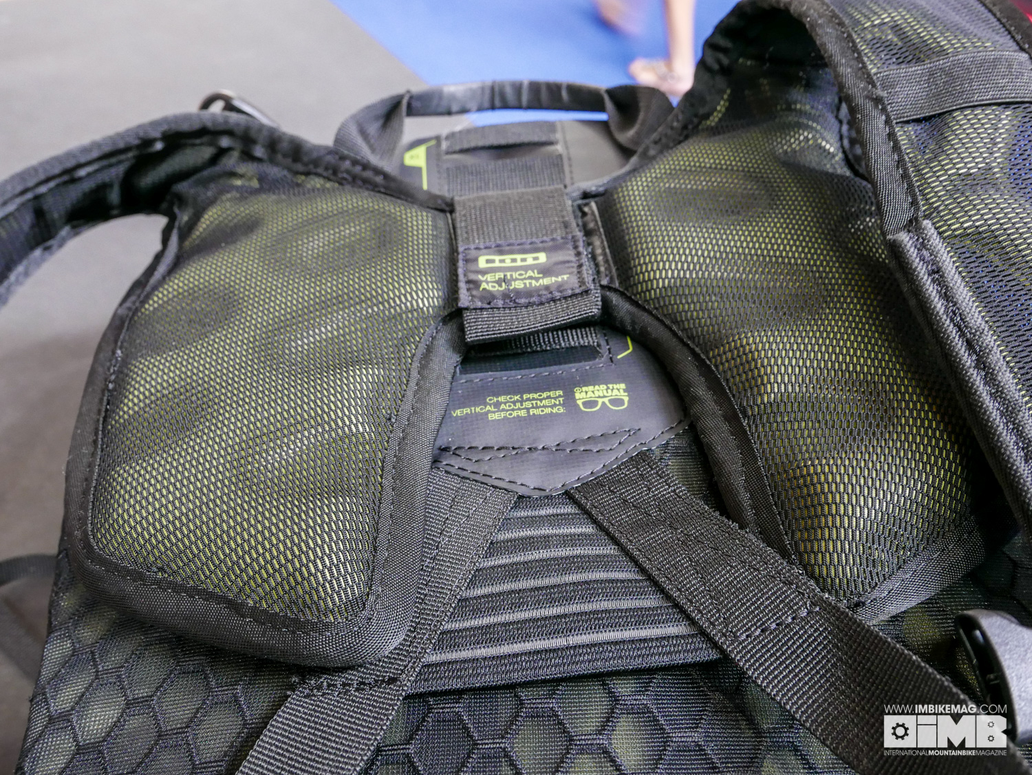 The shoulder blade mounting system is adjustable...