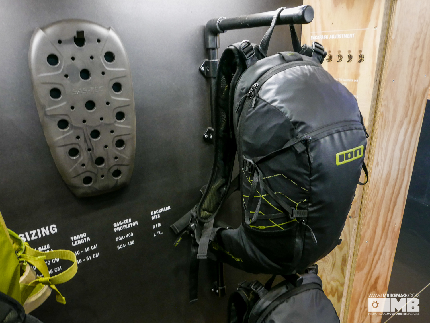 The Transom Pack with integrated back protector.