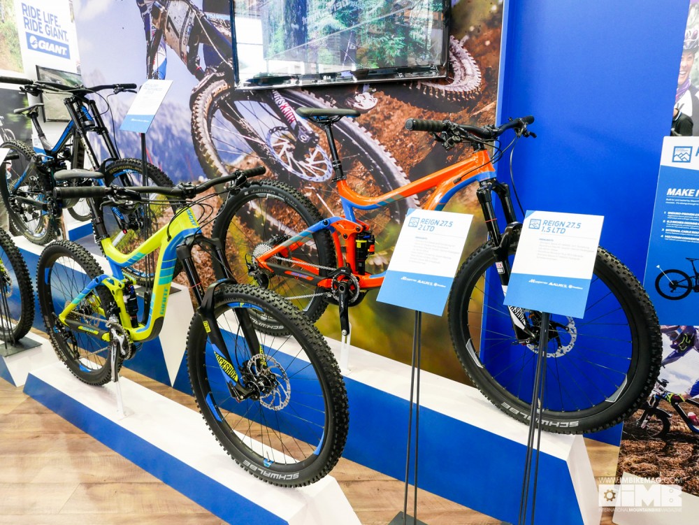 The Reign 27.5 2 Ltd front and the Reign 27.5 1.5 Ltd behind...