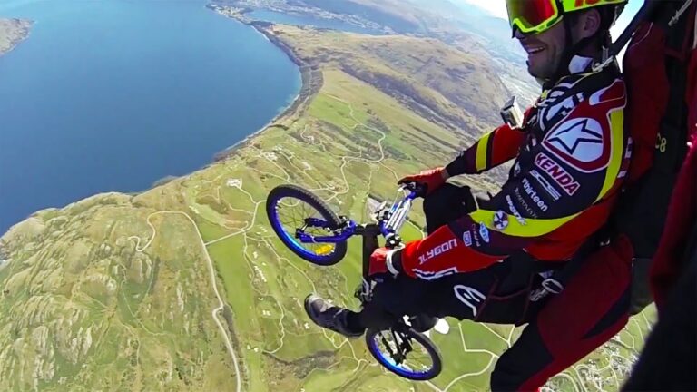 Random Fridays: Skydive Over Queenstown With A Kid's Bike