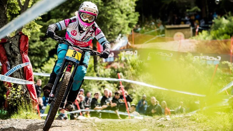 Tracey Hannah's Muddy Winning Run | UCI Mountain Bike World Cup 2017
