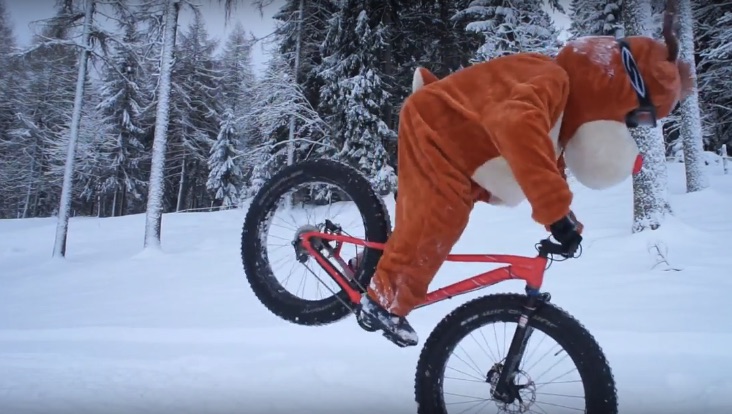 Sick Trails Shredding - Rudolph Red Nose Reindeer (Fatbike Mountainbike)